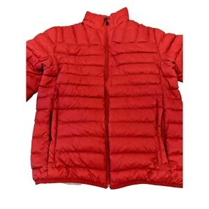 Hawk & Co Puffer Jacket Size S Red Duck Down/Feather packable insulated